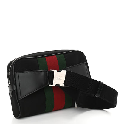 Gucci Canvas Web Slim Belt Bag Black 3 of 9