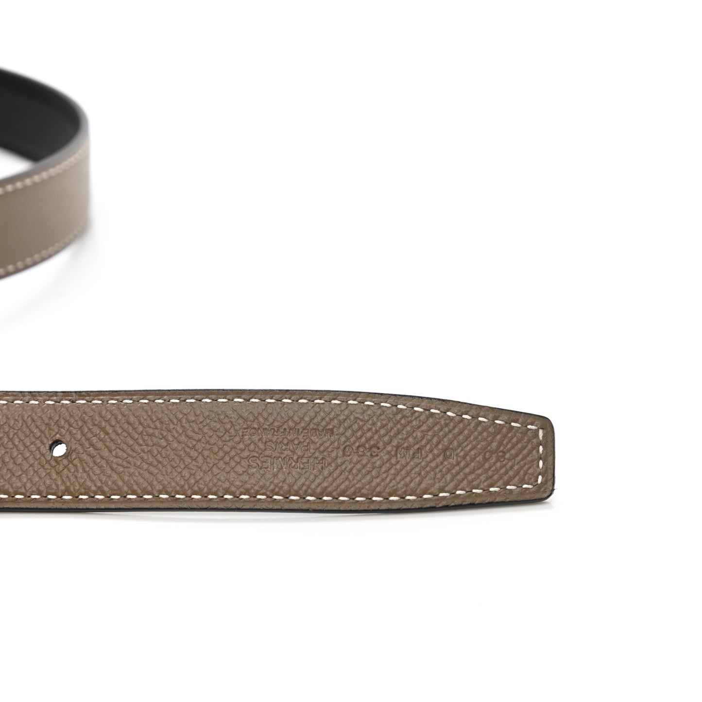 Epsom Swift 24mm Mini Constance Guilloche H Belt 80 Etoupe Black