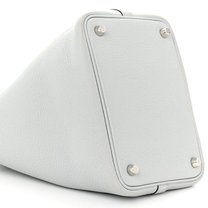 Hermes Taurillon Clemence Picotin Lock 18 PM Bleu Pale 9 of 11