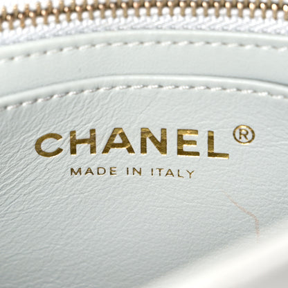 Chanel Lambskin Quilted Mini Pearl Crush Flap Light Grey 6 of 11