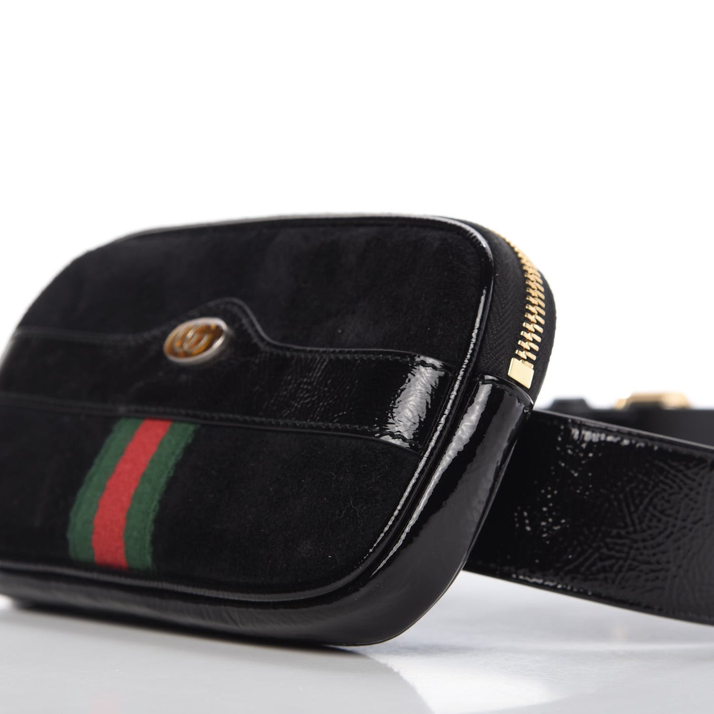 Suede Patent Ophidia Belted iPhone Case 85 34 Black
