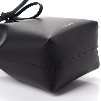 Mansur Gavriel Vegetable Tanned Calfskin Mini Mini Bucket Bag Black Ballerina 6 of 11