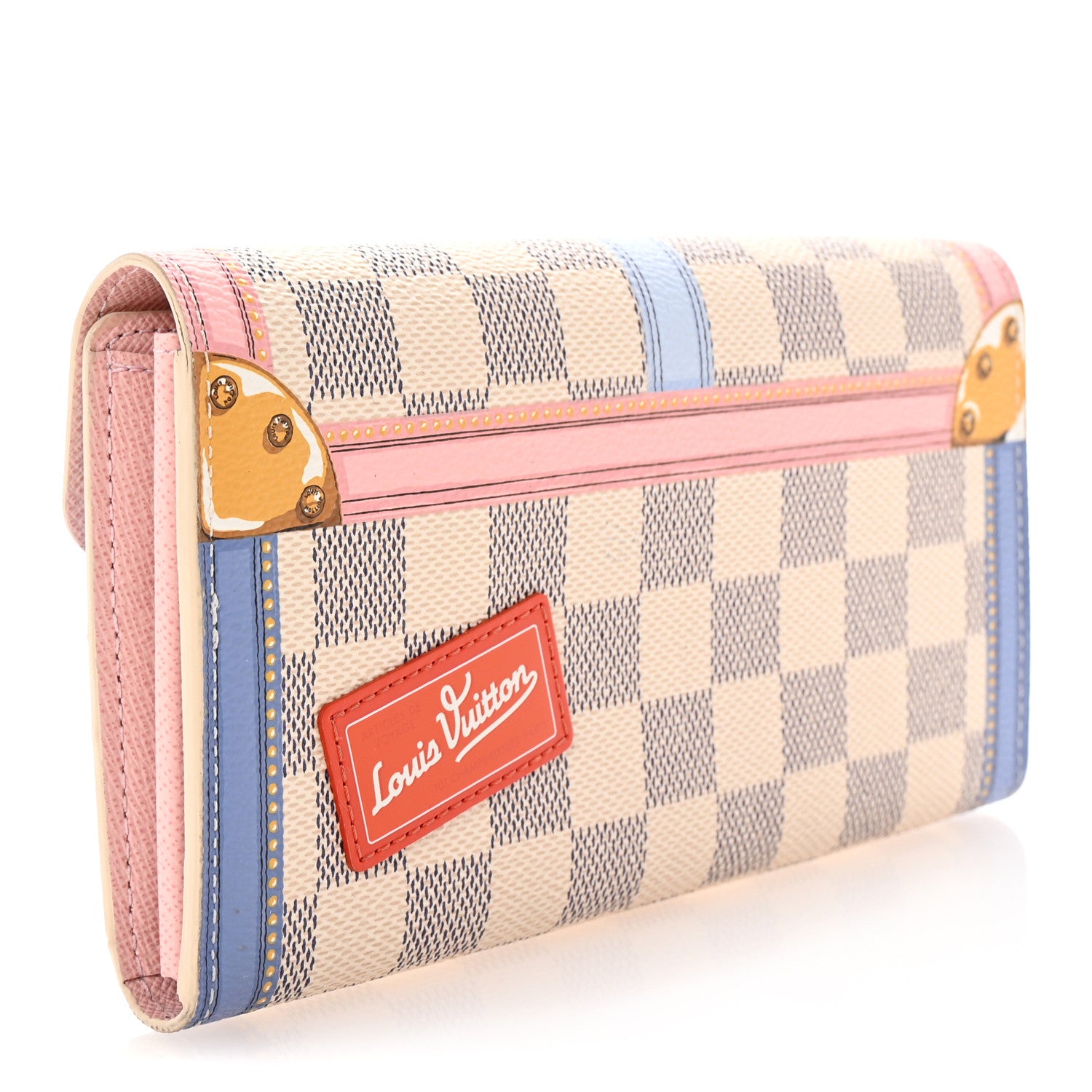 Louis Vuitton Damier Azur Summer Trunks Sarah Wallet NM 3 of 7