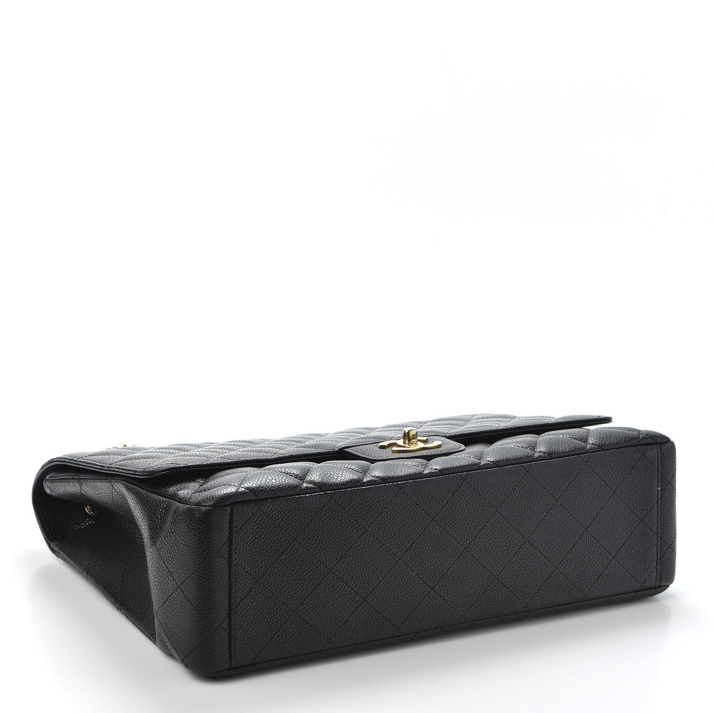 Caviar Quilted Maxi Single Flap Black