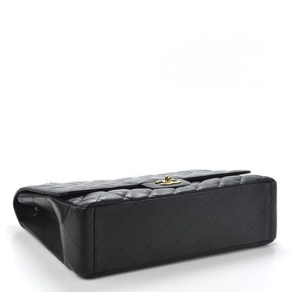 Chanel Caviar Quilted Maxi Single Flap Black 3 of 9