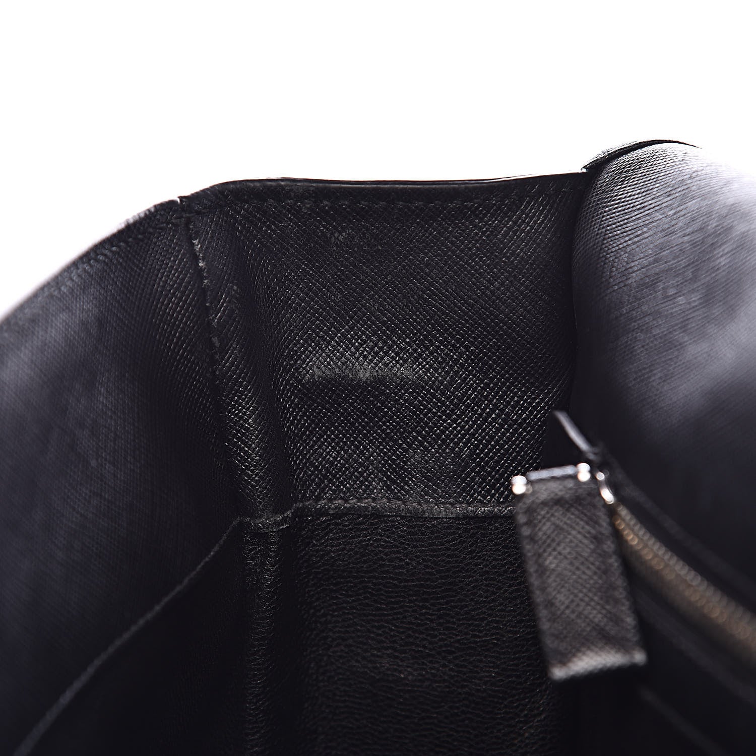 Prada Saffiano Travel Messenger Bag Black 10 of 17