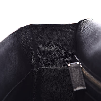 Prada Saffiano Travel Messenger Bag Black 10 of 17