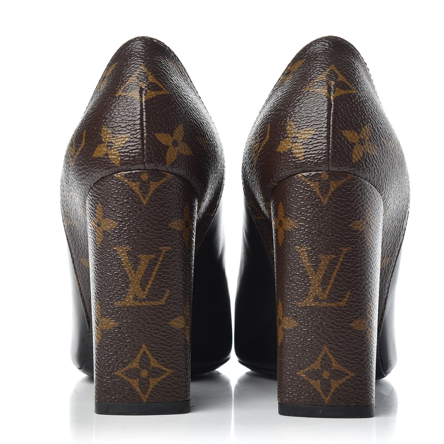 Calfskin Monogram Matchmake Pumps 37.5 Black