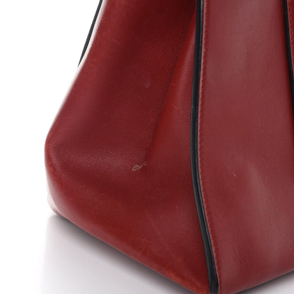 Celine Smooth Calfskin Medium Edge Shoulder Bag Red 11 of 16