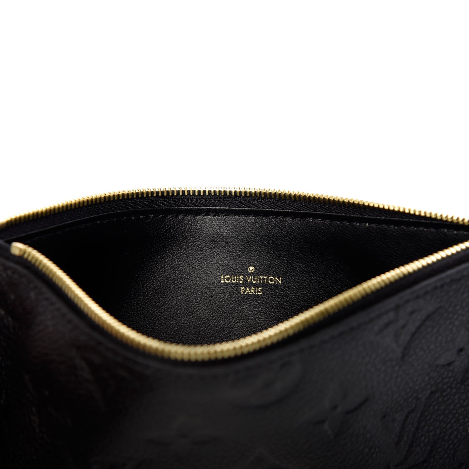 Louis Vuitton Empreinte Felicie Chain Wallet Zippered Insert Black 6 of 6