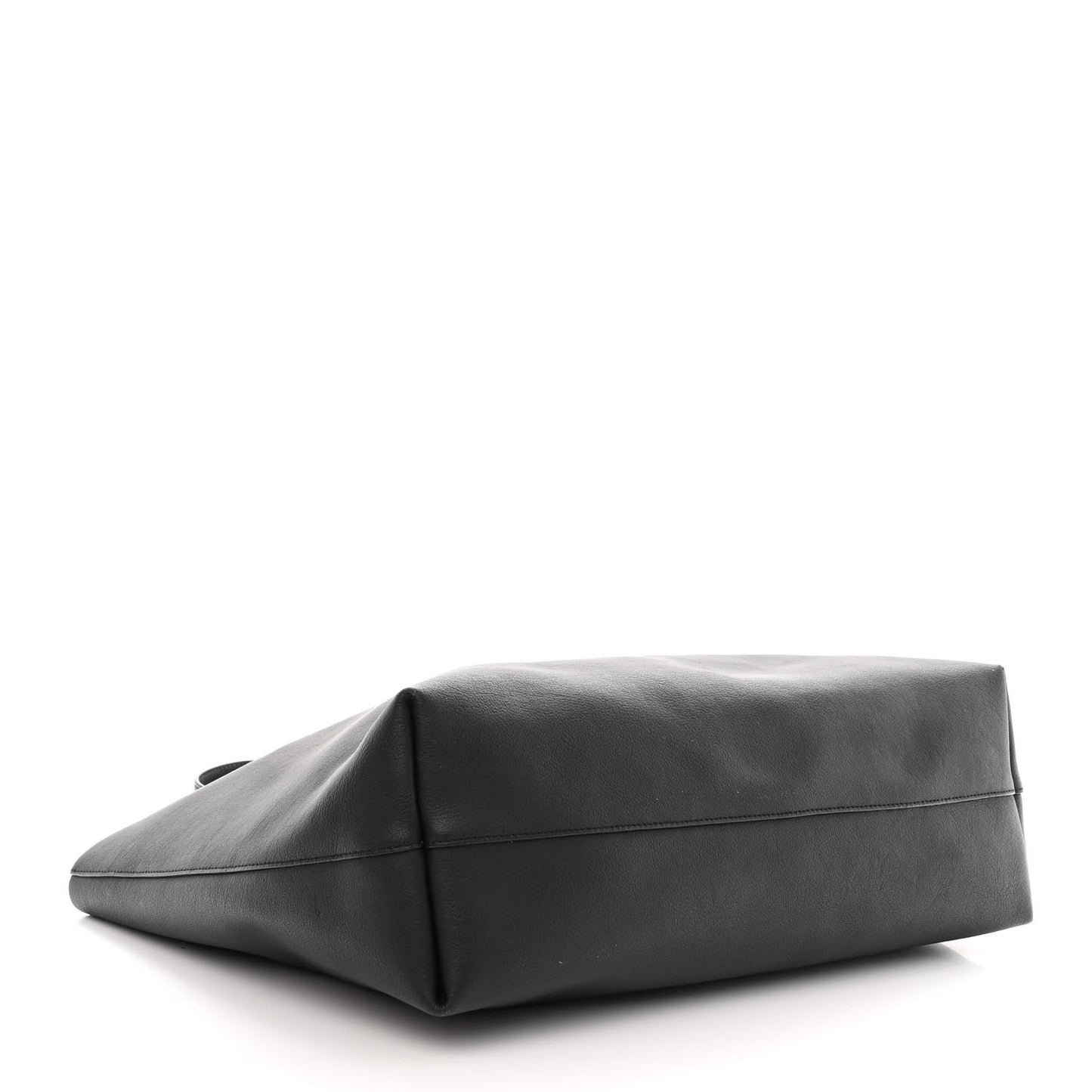 Calfskin Large Shopping Tote Black