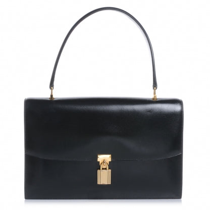 Hermes Box Leather Cadena Flap Black 1 of 8