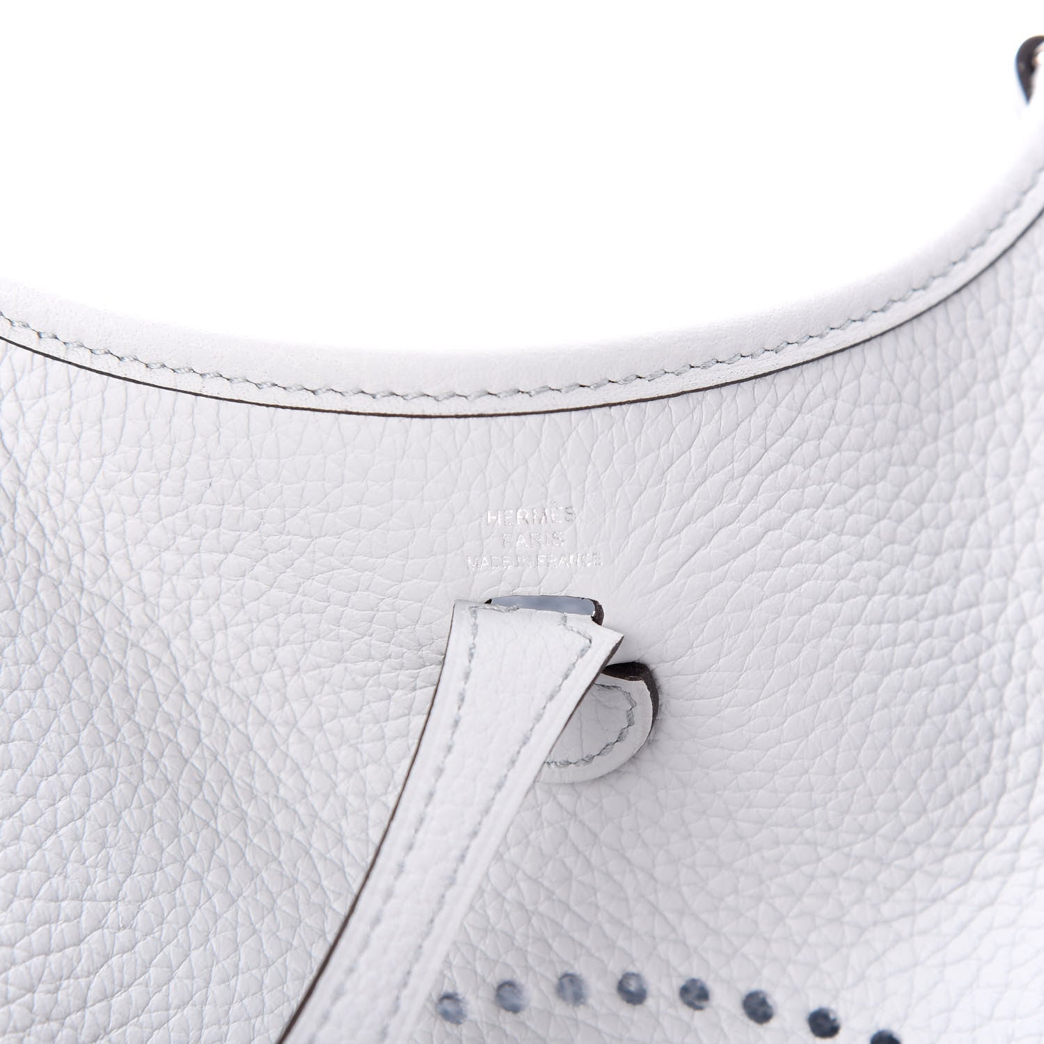 Hermes Taurillon Clemence Amazone Evelyne TPM Bleu Pale Indigo 6 of 8