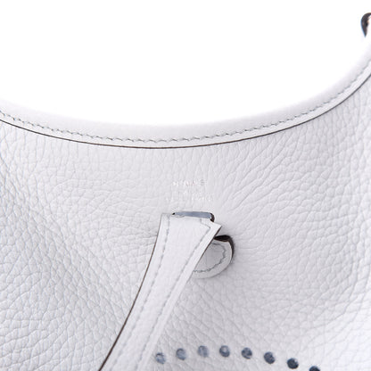 Hermes Taurillon Clemence Amazone Evelyne TPM Bleu Pale Indigo 6 of 8