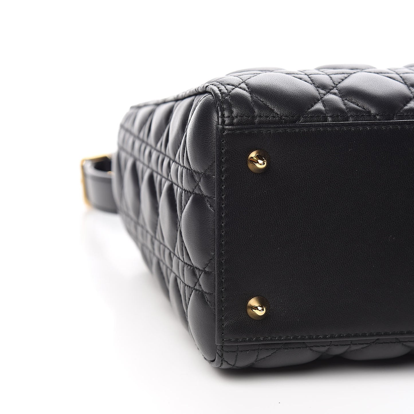 Lambskin Cannage Medium Lady Dior Black