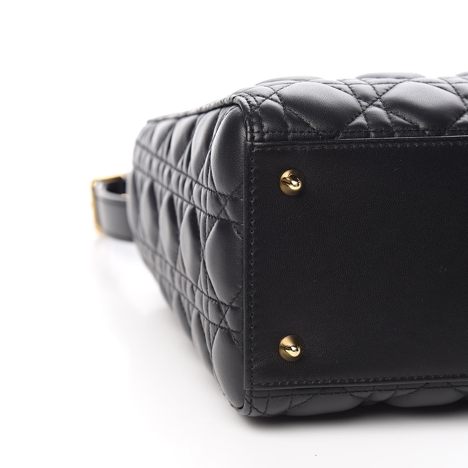 Christian Dior Lambskin Cannage Medium Lady Dior Black 8 of 13