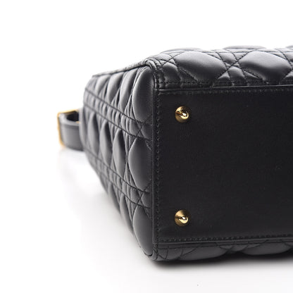 Christian Dior Lambskin Cannage Medium Lady Dior Black 8 of 13