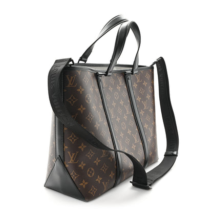 Louis Vuitton Monogram Macassar Weekend Tote PM 3 of 9
