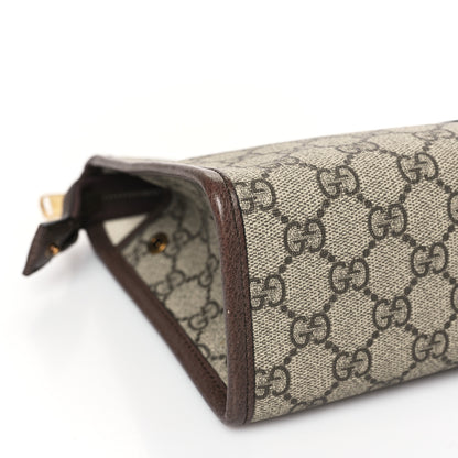 Gucci GG Supreme Monogram Web Ophidia GG Toiletry Case Beige New Acero 8 of 9