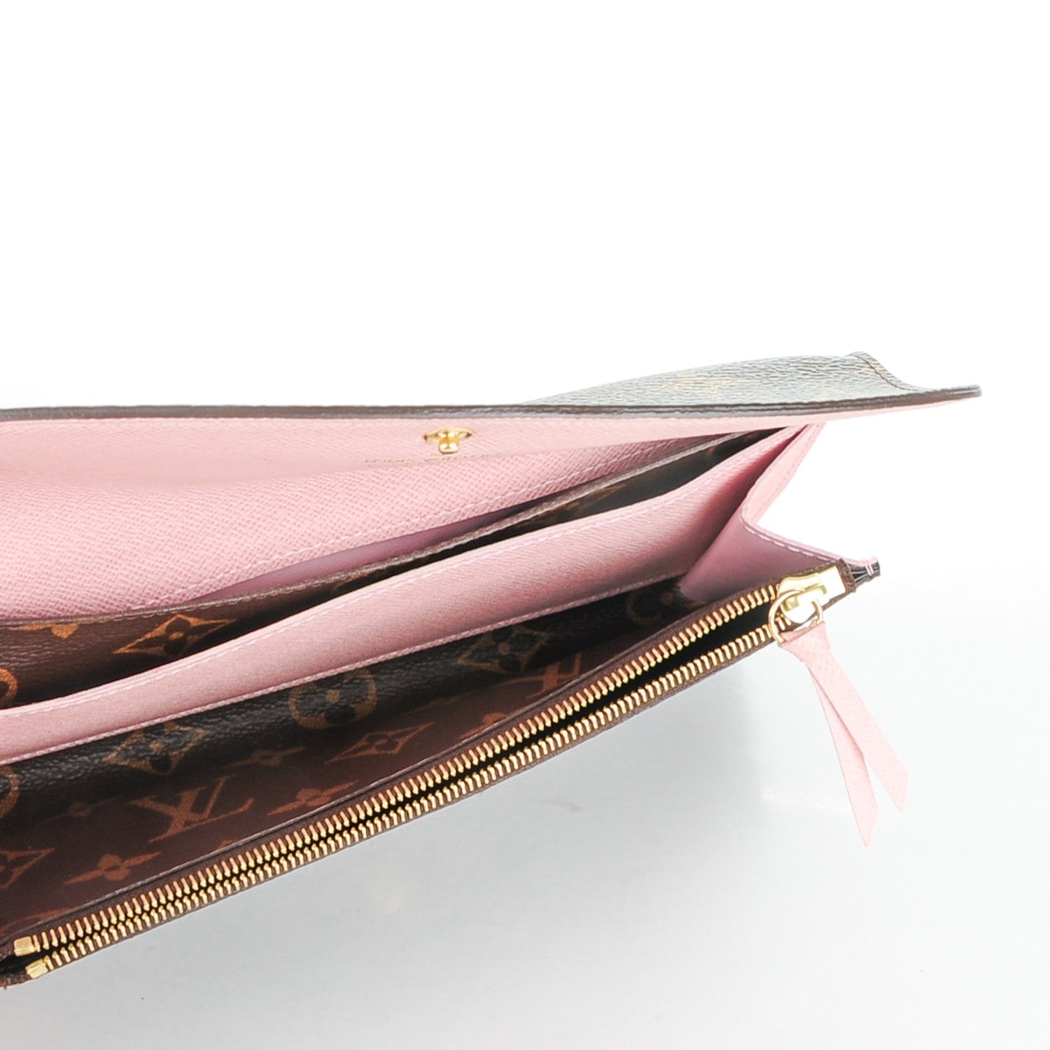 Louis Vuitton Monogram Emilie Wallet Rose Ballerine 5 of 8