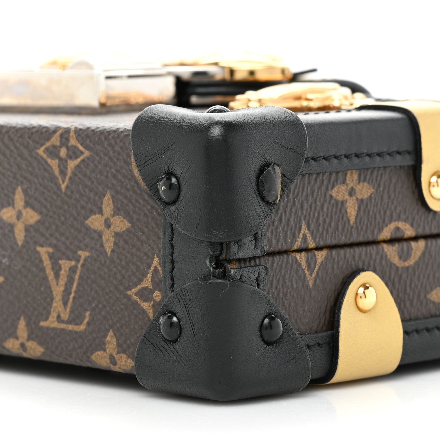 Louis Vuitton Monogram Column Petite Malle Black 8 of 17