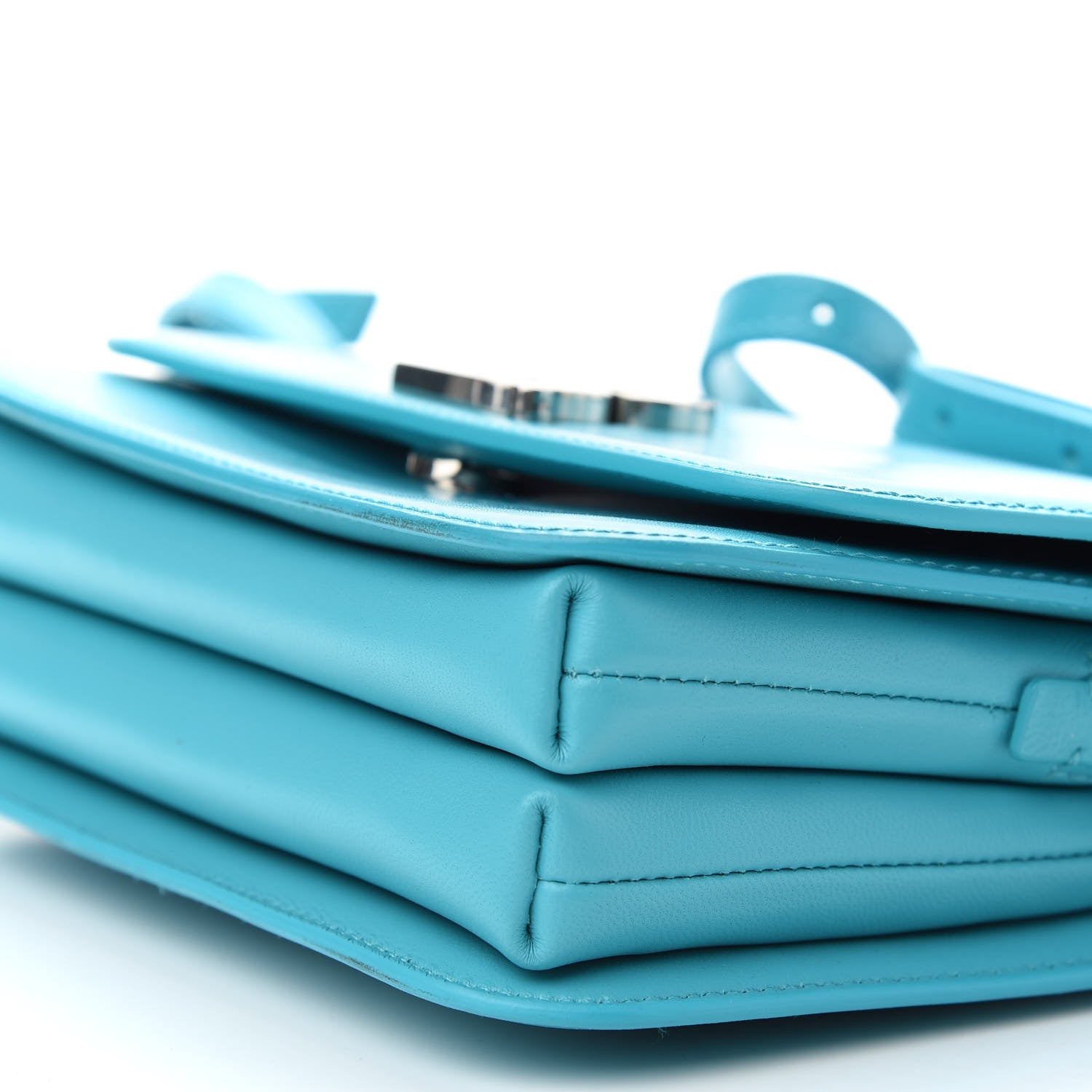 Balenciaga Shiny Box Calfskin Small B Bag Turquoise 8 of 8