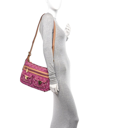 Louis Vuitton Denim Baggy PM Fuchsia 2 of 11