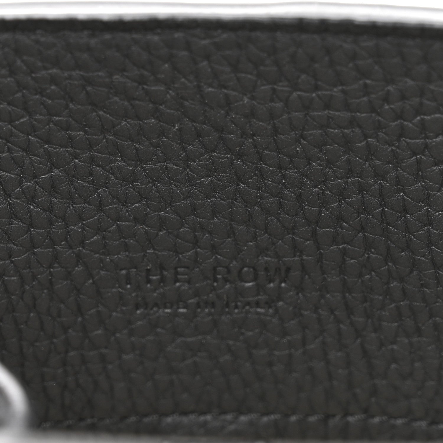 The Row Grained Calfskin Soft Margaux 10 Bag Black 5 of 8
