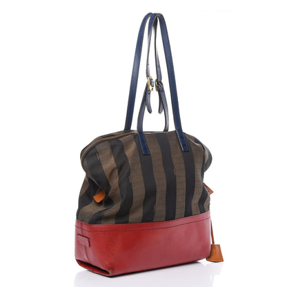 Fendi Pequin Cuoio Vegetale 2Bag Tobacco Rosso Blue Mirto Miele 3 of 19
