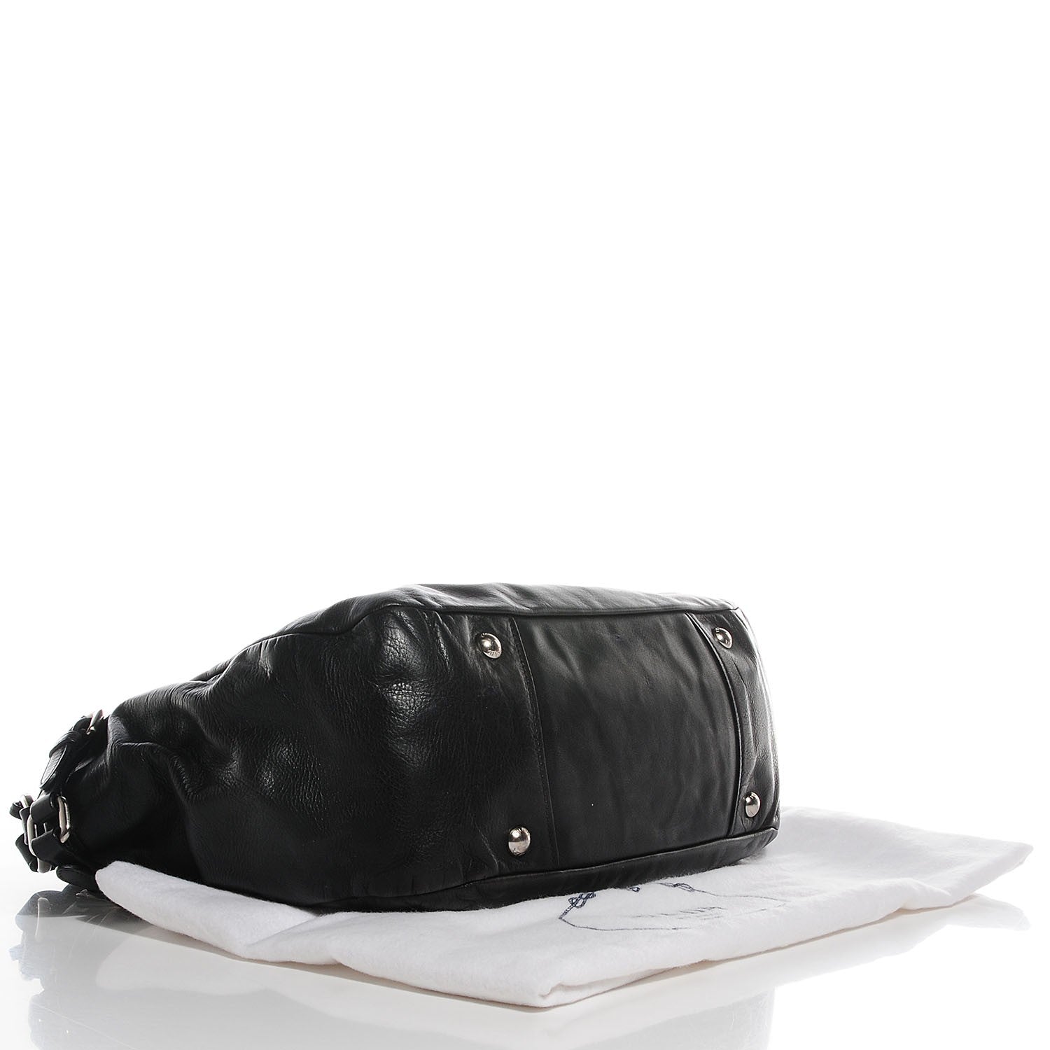 Prada Soft Calf Two Pocket Hobo Nero Black 4 of 10