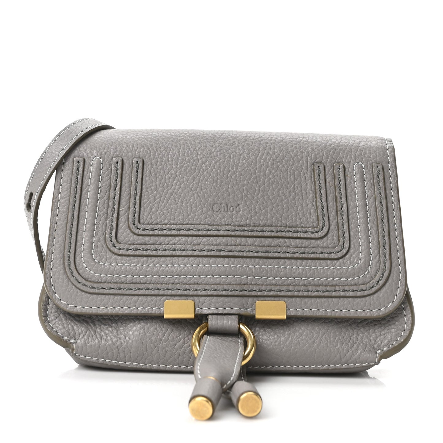 Calfskin Marcie Convertible Belt Bag Cashmere Grey