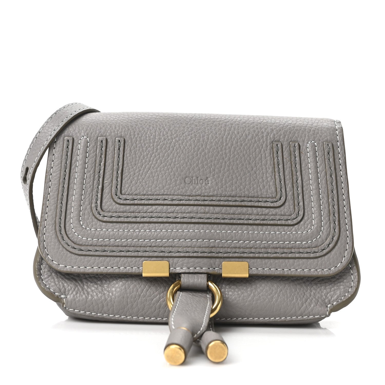 Chloe Calfskin Marcie Convertible Belt Bag Cashmere Grey 1 of 11