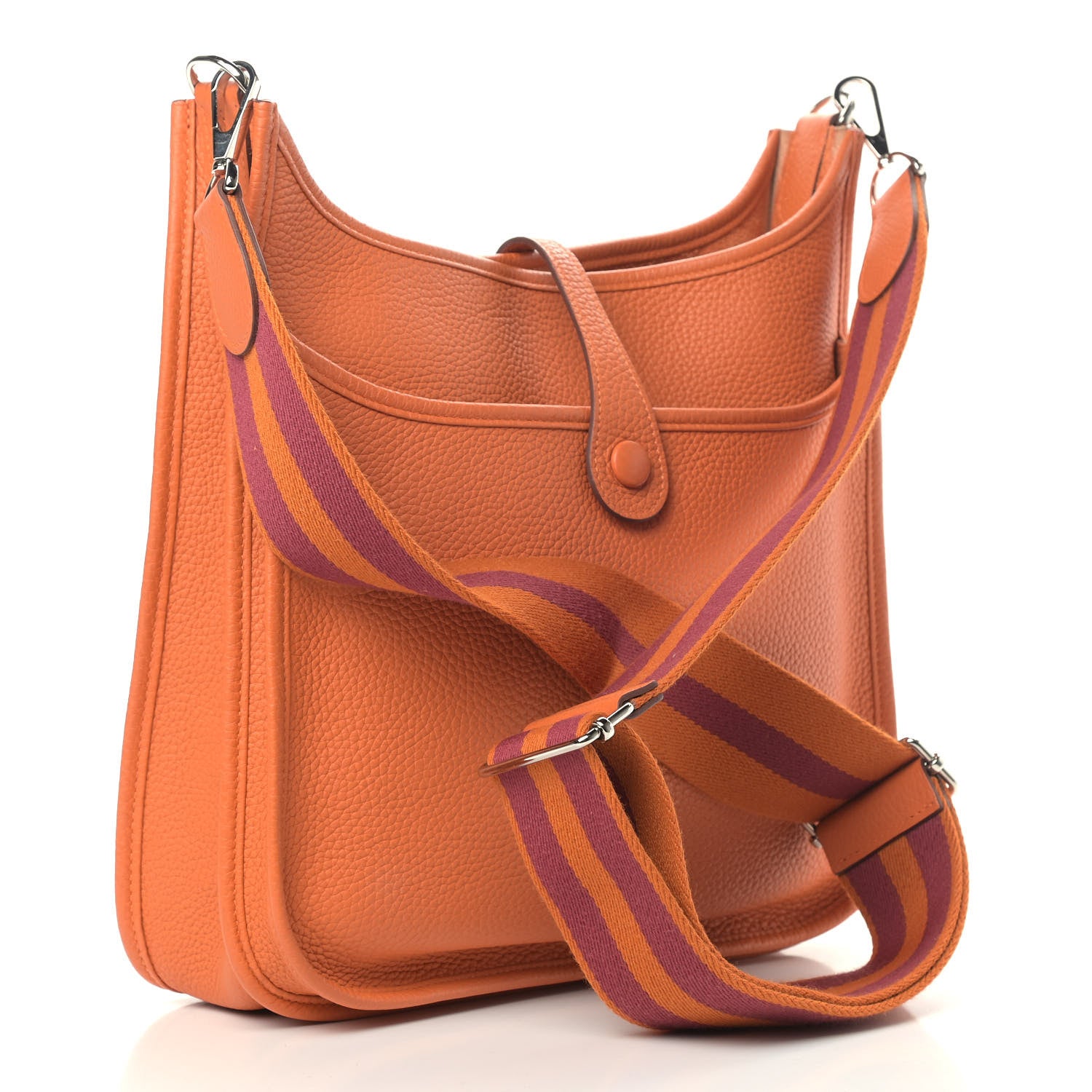 Hermes Taurillon Clemence Amazone Evelyne III PM Orange 3 of 18
