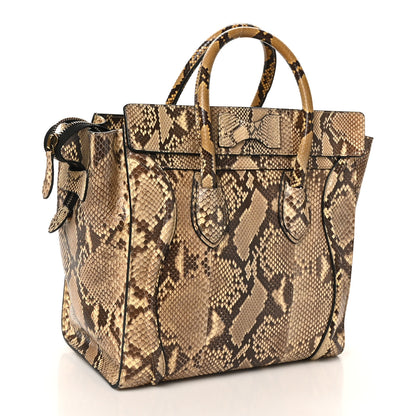 Celine Snakeskin Mini Luggage Beige 2 of 9
