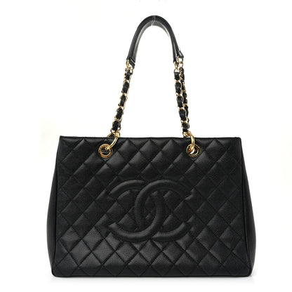 Chanel Caviar Quilted Grand Shopping Tote GST Black 1 of 11