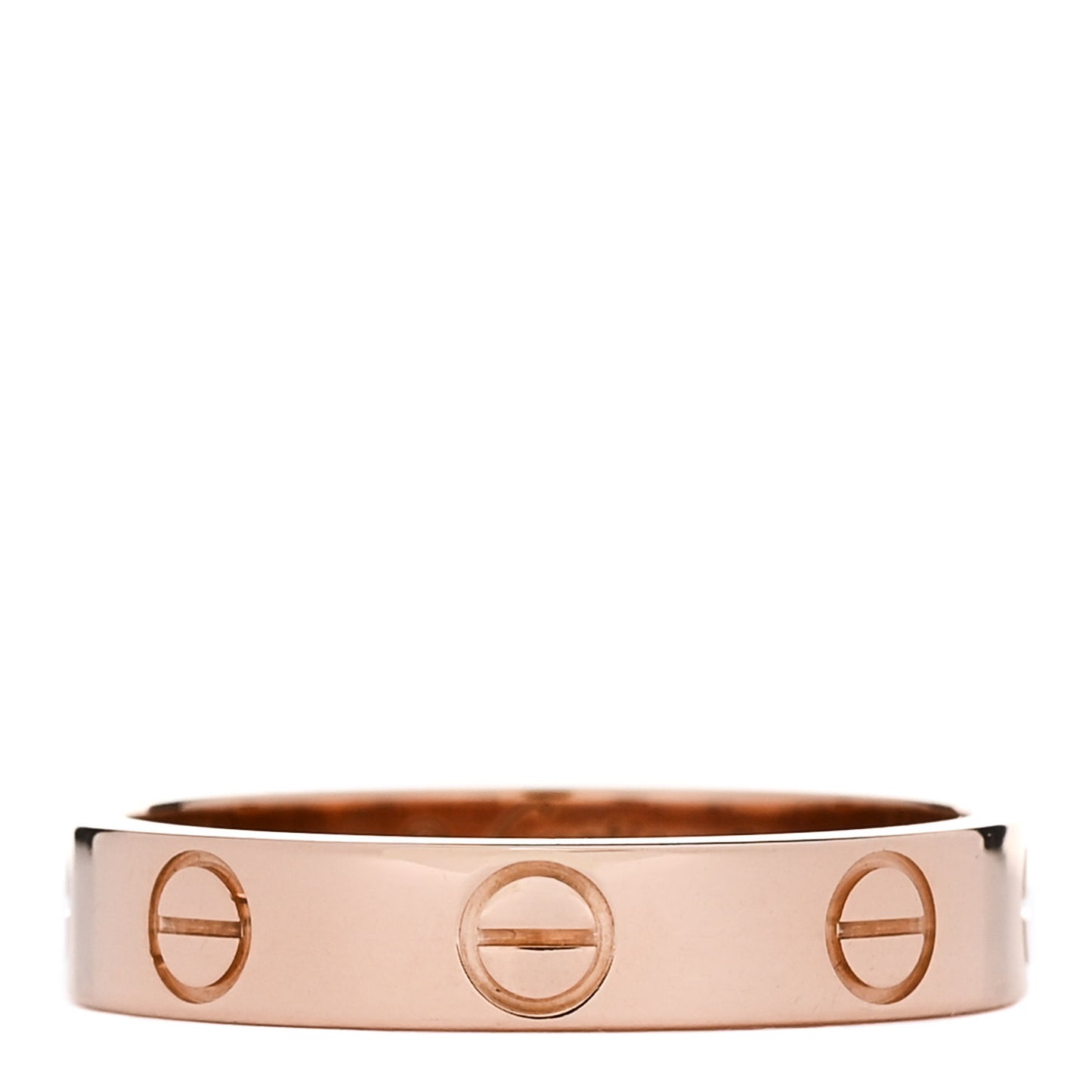 18K Pink Gold 3.5mm LOVE Wedding Band Ring 51 5.75