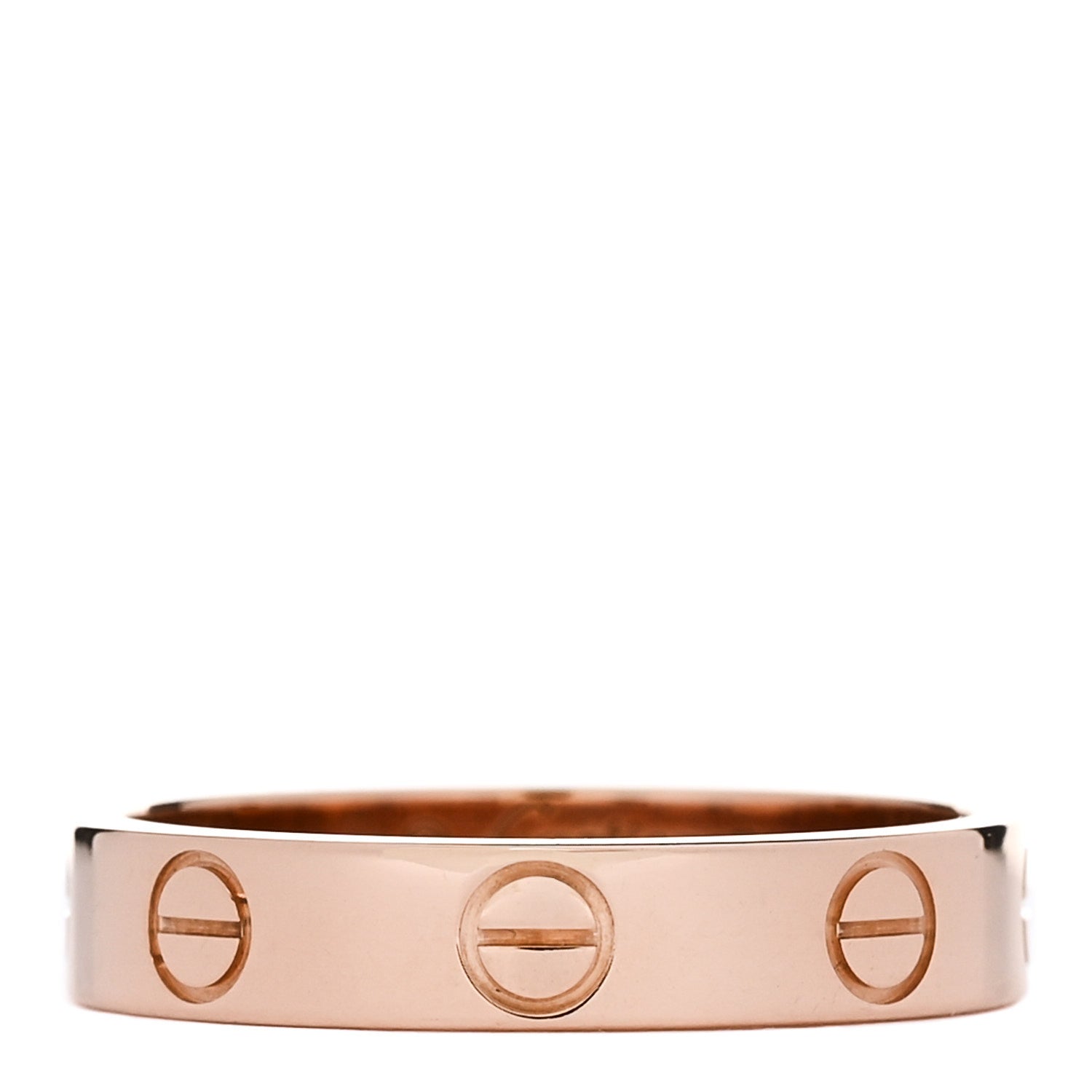 Cartier 18K Pink Gold 3.5mm LOVE Wedding Band Ring 51 5.75 1 of 5