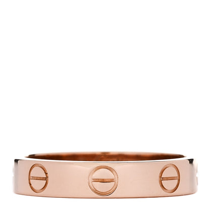 Cartier 18K Pink Gold 3.5mm LOVE Wedding Band Ring 51 5.75 1 of 5