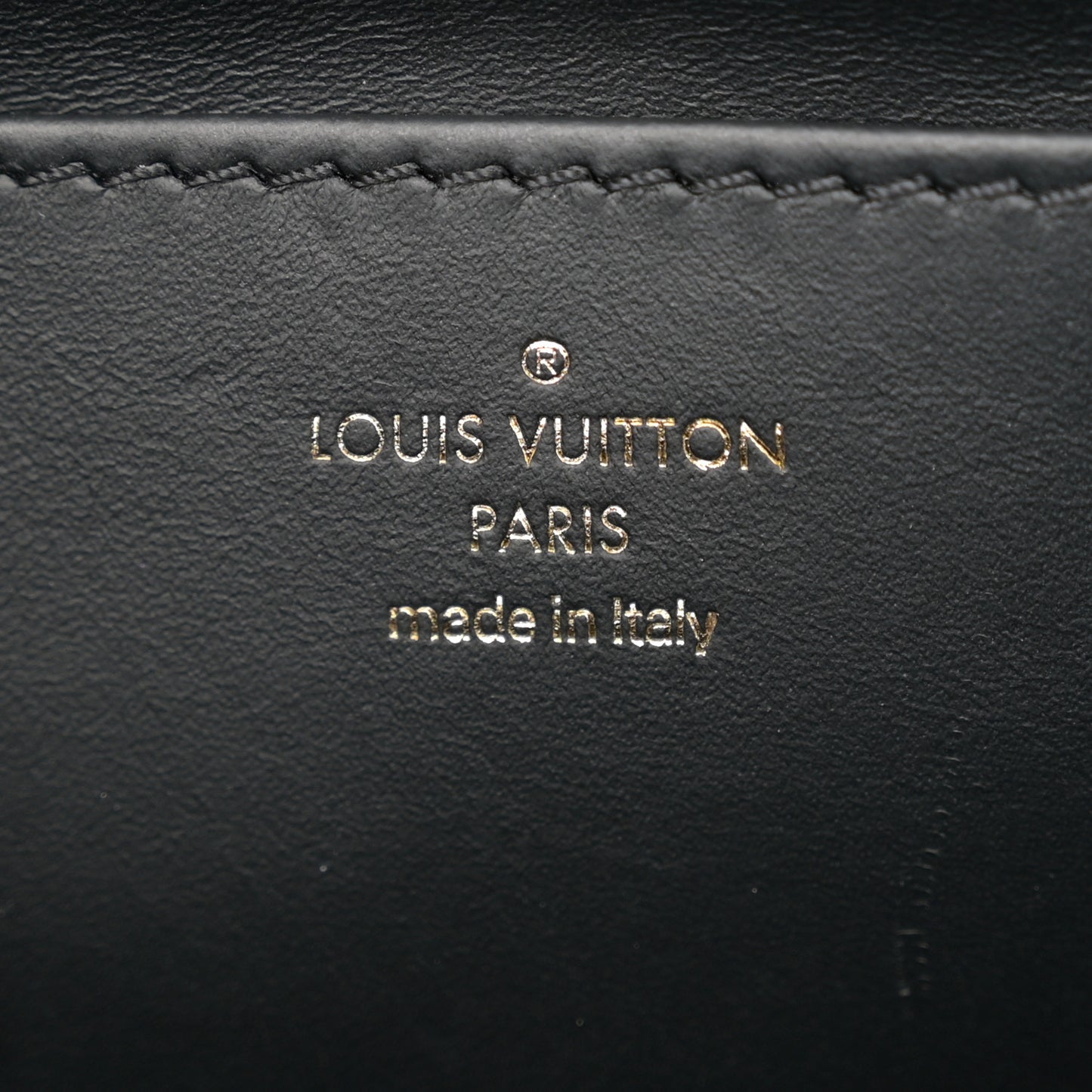 Lambskin Malletage Top Handle GO-14 GM Black