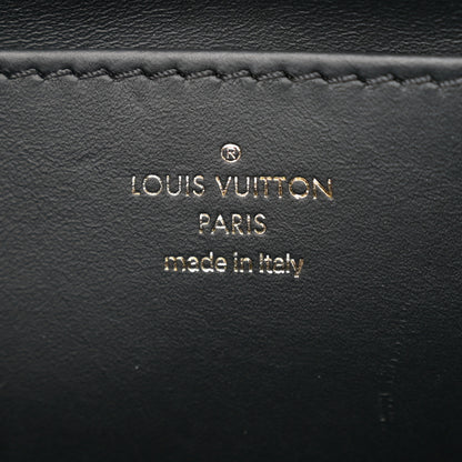 Louis Vuitton Lambskin Malletage Top Handle GO-14 GM Black 7 of 14