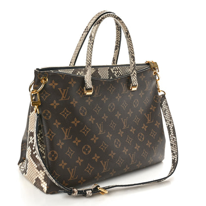 Louis Vuitton Snakeskin Monogram Pallas Black 3 of 9