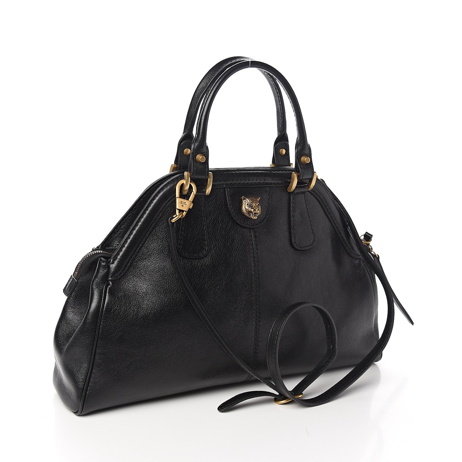 Gucci Calfskin Medium Re(Belle) Top Handle Bag Black 2 of 9