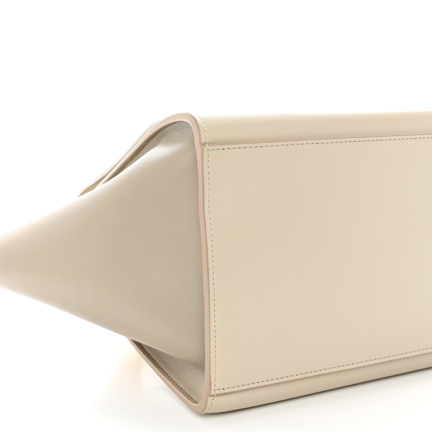 Celine Bullhide Calfskin Small Tri-Color Trapeze White 7 of 9