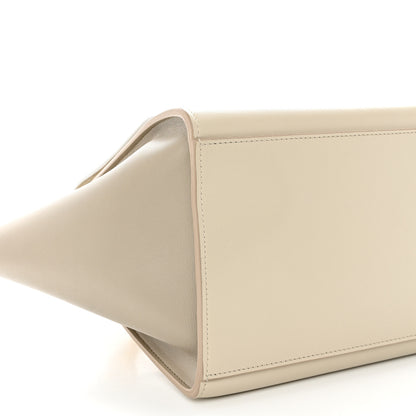 Celine Bullhide Calfskin Small Tri-Color Trapeze White 7 of 9