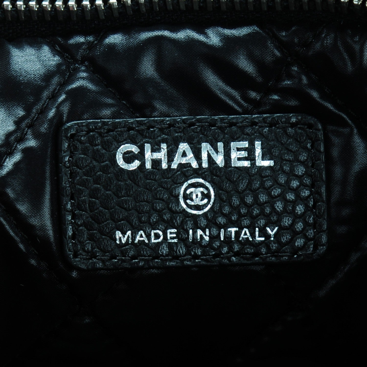 Chanel Caviar Quilted CC Beauty Clutch Black 7 of 8