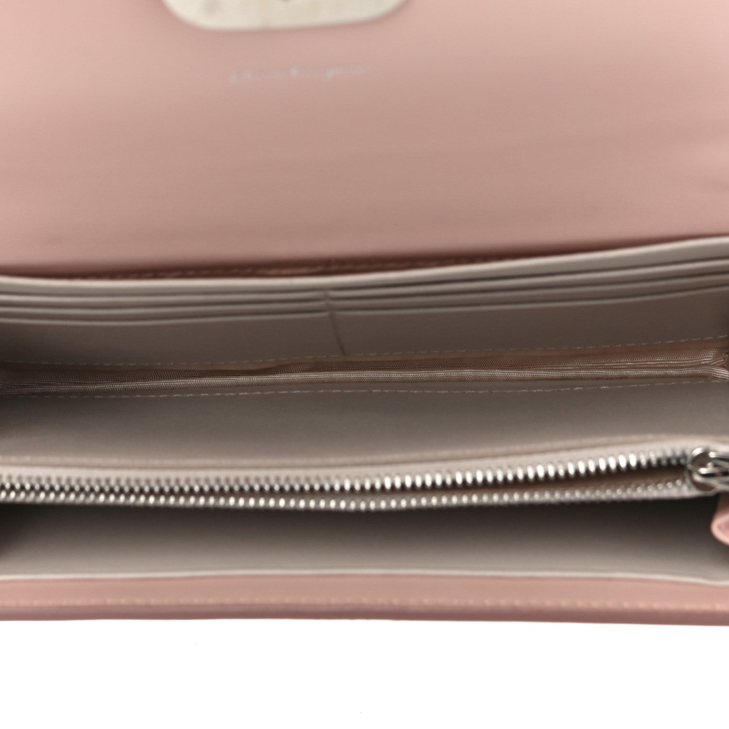 Salvatore Ferragamo Calfskin Vara Bow Chain Flap Crossbody Pink 5 of 10