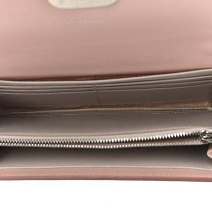 Salvatore Ferragamo Calfskin Vara Bow Chain Flap Crossbody Pink 5 of 10