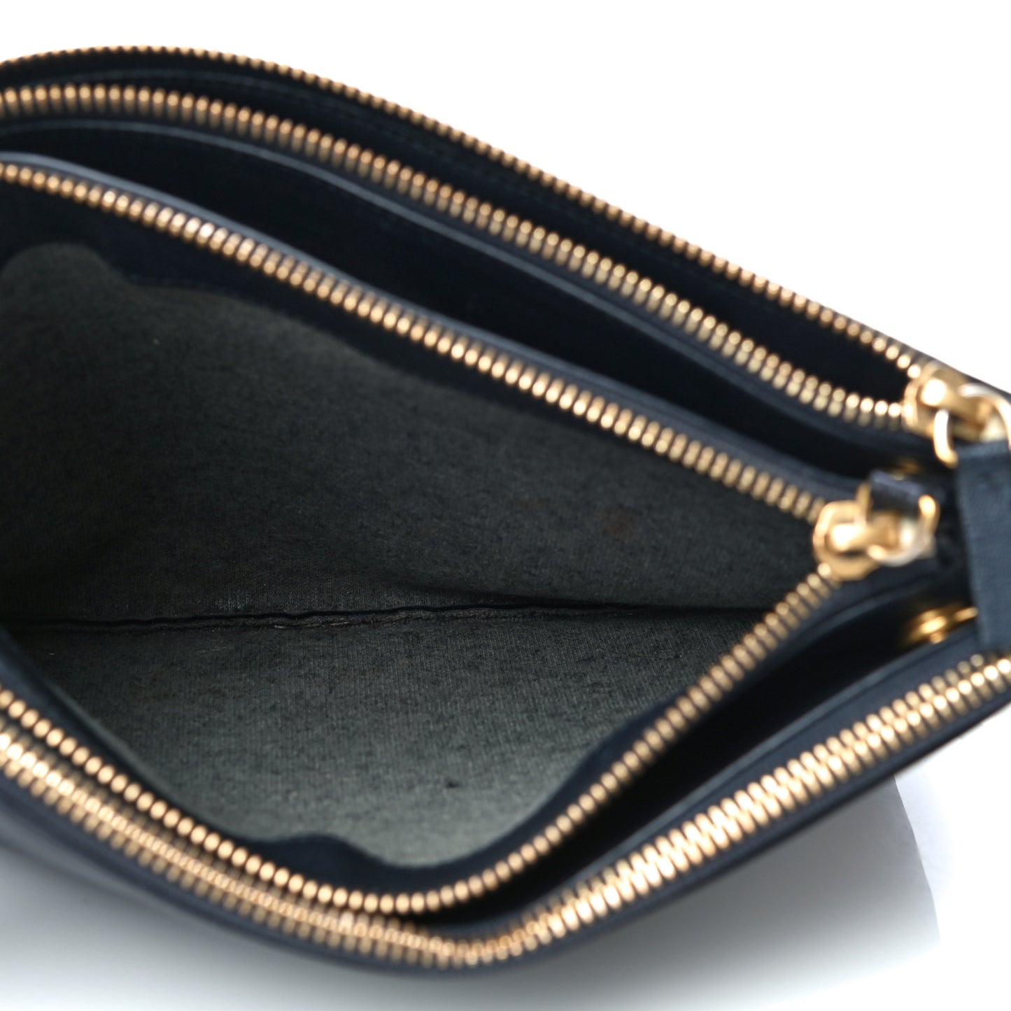 Goatskin Large Trio Crossbody Bag Dark Blue