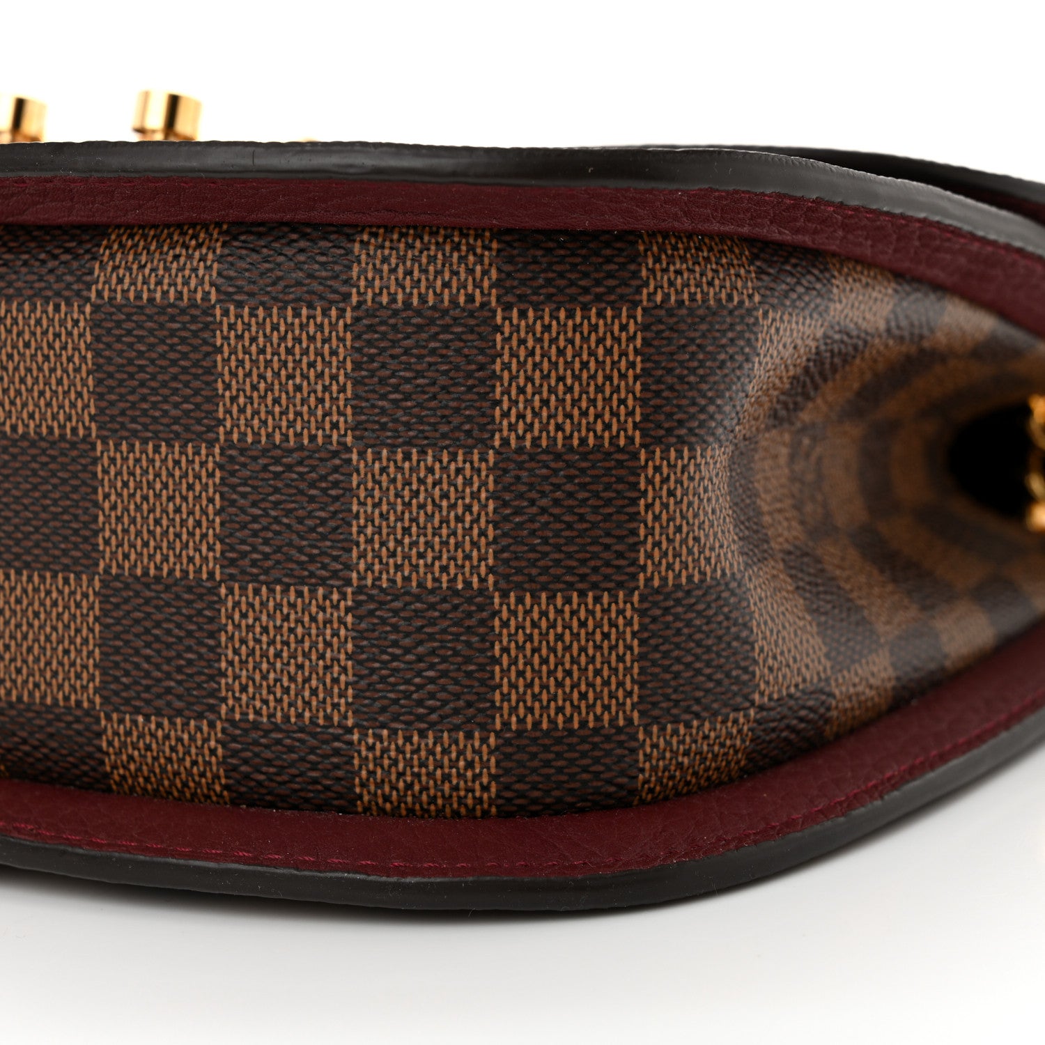 Louis Vuitton Damier Ebene Cuir Taurillon Wight Bordeaux 9 of 9