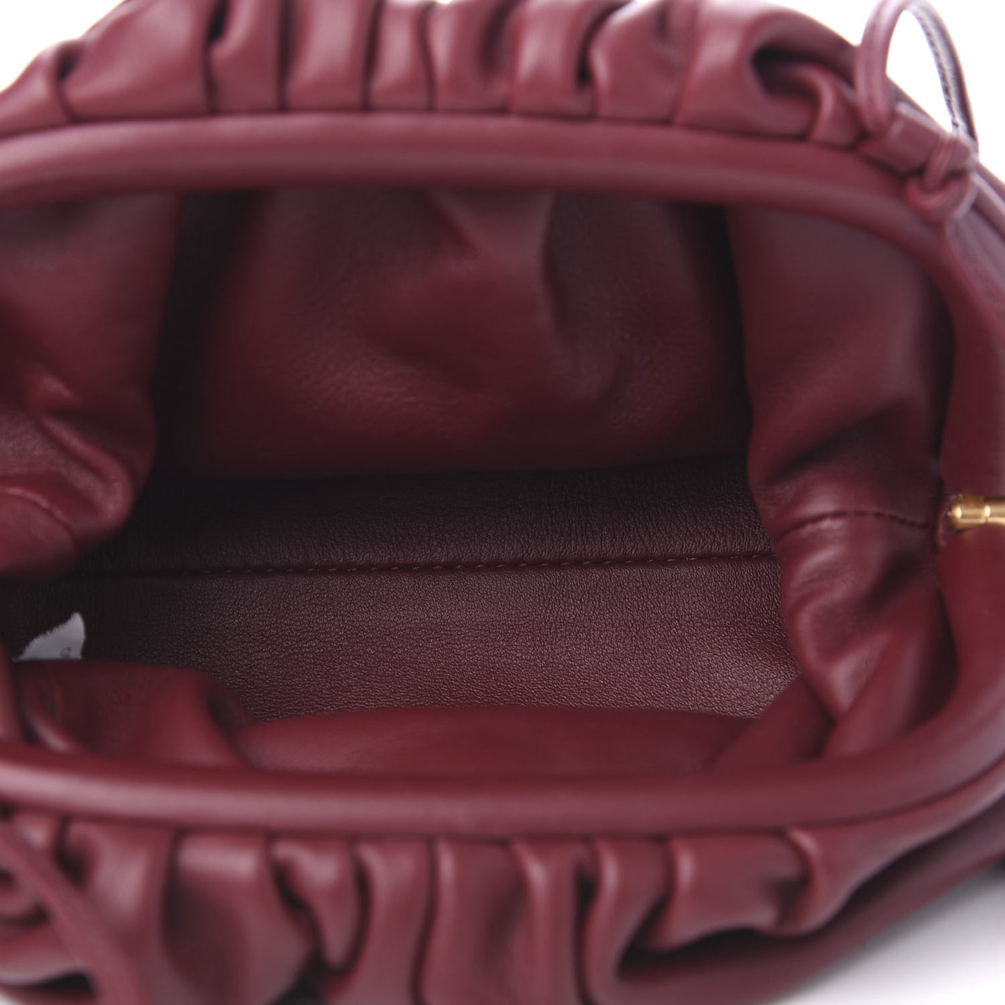 Butter Calfskin The Mini Pouch Bordeaux